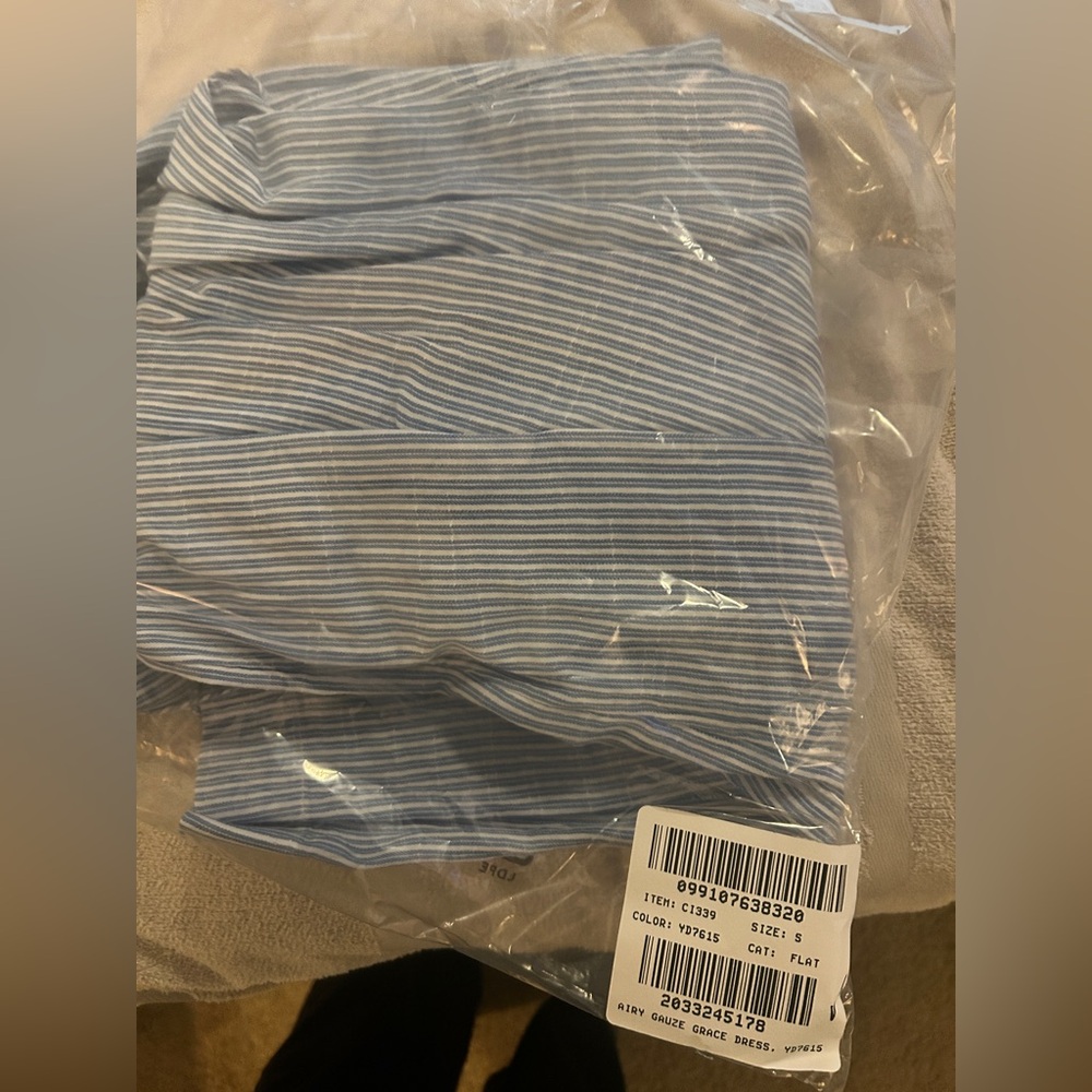 NWT J. Crew Airy gauze empire-waist midi dress in stripe Size Small - Picture 12 of 12